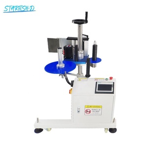 Tốc độ cao Tự động lắp ráp dòng vuông hình bầu dục chai hộp carton Single <span class=keywords><strong>Side</strong></span> Sticker dán nhãn Applicator cho trường hợp vuông xô - Product Image 3