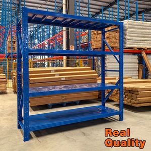 Sistema de Estanterías de Almacenamiento de Metal de Acero para Almacén, Estanterías Industriales Ajustables Sin Pernos para Trabajo Pesado - Product Image 4