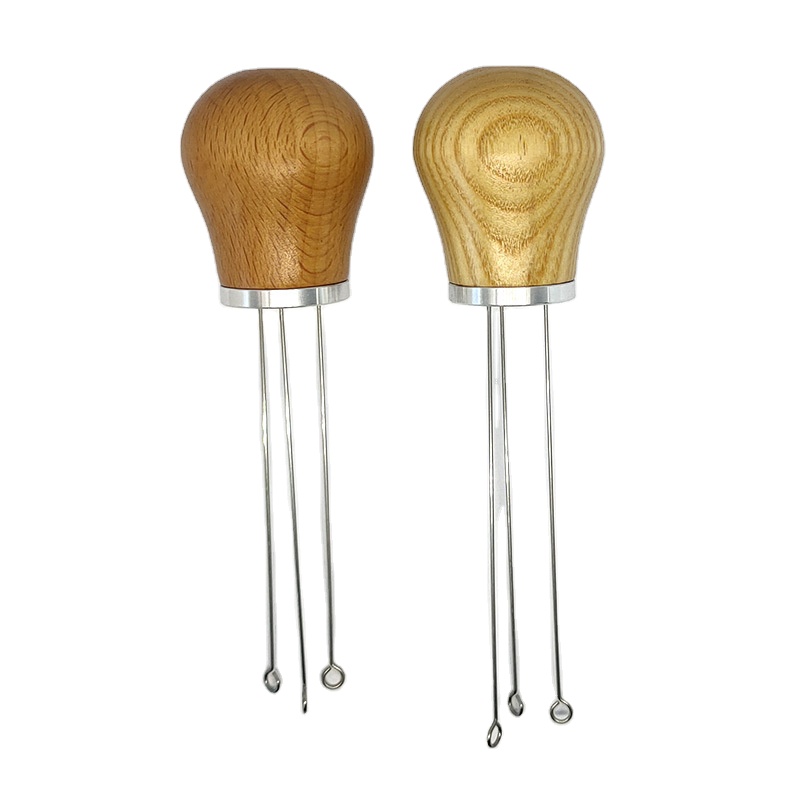 Кофейный порошок, игла распределителя, Темпер с Буковой белой пепельной деревянной ручкой