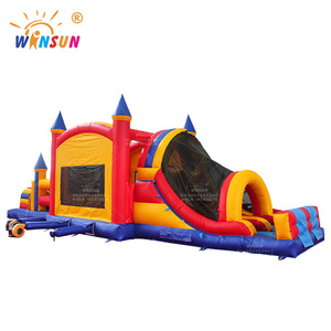 Winsun Inflatable trượt Bouncer Combo juegos inflables bé các khóa học trở ngại Trampoline thư bị trả lại nhà các chướng ngại vật cho trẻ em - Product Image 2