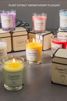Bougie Parfumée Personnalisable en Cire de Soja Sans Fumée, en Pot, Premium Luxe, Coffret Cadeau