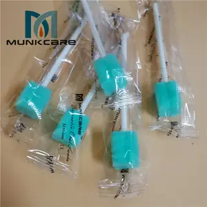 MUNKCARE Disposable Polyurethane Sponge Medical Foam Oral Sponge Swabs Sticks