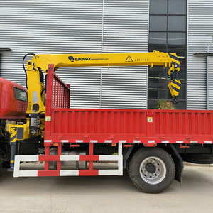 Baowo <b>Truck</b> Crane 12.5 <b>Ton</b> Hydraulic Load Capacity Heavy Duty Engineering Use - Product Image 3