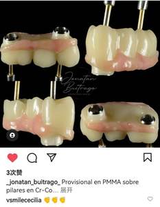 Vsmile 98mm Materiali Dentali, Protesi Monolayer, Dentiera Completa, Blocco <span class=keywords><strong>PMMA</strong></span> Monolayer Rosa per Laboratorio Dentale - Product Image 6