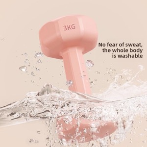 Haltères antidérapants en caoutchouc pour exercices de renforcement musculaire des <span class=keywords><strong>bras</strong></span> et du tronc, pour femmes et hommes, usage domestique, <span class=keywords><strong>avec</strong></span> fonction de relaxation musculaire - Product Image 2