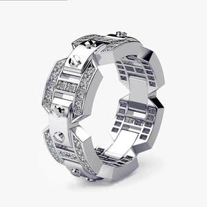 Anello da Uomo Stile Punk Creativo e alla Moda, Gioiello Regolabile in Lega di Rame, Accessorio Retrò da Strada - Product Image 6
