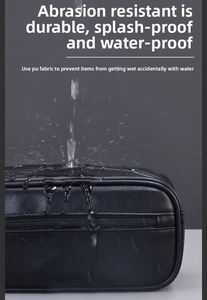 Promotion Logo High-End Toiletry Bag for Men <b>Large</b> Capacity Portable Hand-held Cosmetic Bag Zipper for Travel Outdoor - Product Image 4