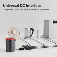 Démarreur de voiture d'urgence 6 en 1, compresseur d'air automatique, mini aspirateur, lave-auto portable haute pression