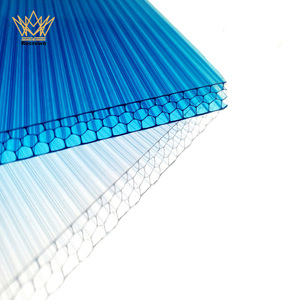<span class=keywords><strong>Plaque</strong></span> de <span class=keywords><strong>polycarbonate</strong></span> <span class=keywords><strong>alvéolaire</strong></span> anti-UV à isolation thermique pour toiture de serre, directement de l'usine - Product Image 6