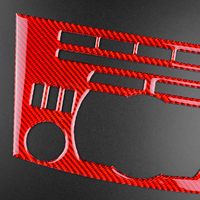 Véritable fibre de carbone Console centrale CD panneau décoration cadre garniture autocollant garniture intérieure pour Mazda 3 2010 2011 2012 2013 forgé
