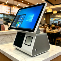 Kiosque tactile tout-en-un de point de vente certifié CE pour restaurant, machine de paiement en libre-service avec SDK