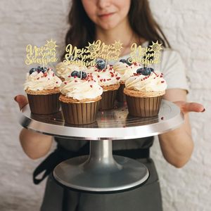 Décorations de cupcakes « You Are My Sunshine » avec paillettes dorées, soleil souriant, pour mariage, fiançailles, fête prénuptiale - Product Image 5