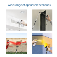 Panneau de protection murale en aluminium anti-éclaboussures avec poteau télescopique pour peinture au pistolet, vente en gros usine