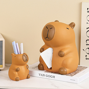 2025 Hottest Chất lượng cao gốm hộp mô hay thay đổi capybara thiết kế cho vui trang trí nội thất và văn phòng bàn - Product Image 3