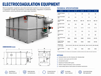 Système de flottation à air dissous par électrocoagulation, moteur de pompe pour le traitement des eaux usées alimentaires, élimination des huiles et des sels, conception compacte