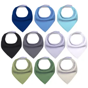 Amazon hot sale super soft gots cotton baby bibs baby bandana drool bibs for Drooling and Teething