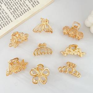 Petites pinces à <span class=keywords><strong>cheveux</strong></span> dorées personnalisées pour femmes et filles, mini accessoires de <span class=keywords><strong>cheveux</strong></span> en métal - Product Image 2