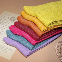 Chaussettes d'Équipage en Soie Or et Argent pour Femmes, Couleurs Bonbon, Coton Tricoté, Filigrane Scintillant, Paillettes et Motif Dessin Animé, Caractéristique Chaleureuse