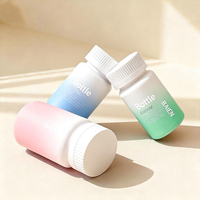 Bouteille de capsule en plastique vide Conteneur de vitamine ambre 100ml 150ml Bouteille de capsule pour animaux de compagnie pour les soins personnels
