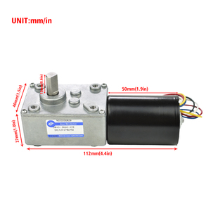XYT 5840-3650 100KG Max Load 12V/<strong>24V</strong> Bldc <strong>DC</strong> Turbine Worm Speed Reducer for Home Appliance Brushless <strong>Motor</strong> 5840 Gearbox 3650 - Product Image 3
