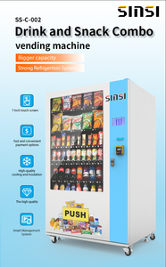 2025 Top distributeur automatique de collations et de boissons avec écran tactile de 7 pouces | Paiement par carte QR de facture de pièces de lait et de nourriture - Product Image 4