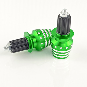 Qiangye Motorcycle Handlebar <b>Plug</b> Green Aluminum <b>Universal</b> Fit Customizable Appearance Modification Parts - Product Image 1