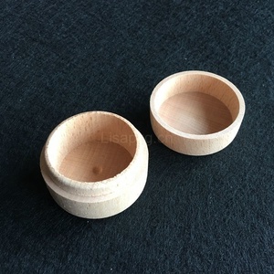 Boîte ronde à savon <span class=keywords><strong>en</strong></span> <span class=keywords><strong>bois</strong></span> massif avec couvercle, boucles personnalisées, 10 pièces - Product Image 4