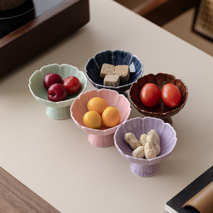 Plateau à fruits en porcelaine de style chinois en forme de fleur, pour les fêtes et les salons de thé - Product Image 4