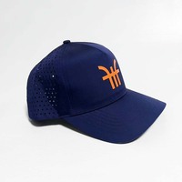 Gorra de Béisbol de Malla Impermeable con Estampado de Goma en Relieve, Ajustable, Estilo Camionero, Transpirable, Informal, de 5 Paneles, Perforada con Láser, Unisex