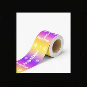 Étiquette autocollante personnalisée avec logo en relief 3D, impression adhésive, imperméable, dorée, en relief, pour cosmétiques, en rouleau - Product Image 4