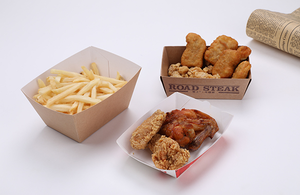 Reliable Foldable Recyclable Paper Rigid Casings Magnetic Shut for Snack Hamburger Takeaway <b>Packaging</b> - Product Image 3