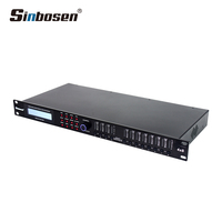 Sinbosen Procesador Digital Profesional de 4 Entradas y 8 Salidas DSP Procesador de Audio para Sistema de Sonido
