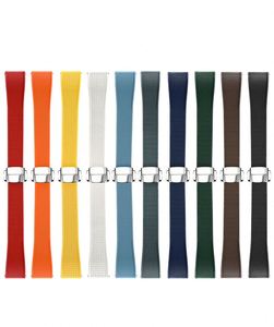 <span class=keywords><strong>สาย</strong></span><span class=keywords><strong>นาฬิกา</strong></span>สำหรับ<span class=keywords><strong>นาฬิกา</strong></span>โอเมก้า ทิสโซต์ ทำจากยางฟลูออโร ขนาด 20 22 มม. ดีไซน์หัวเข็มขัดหรูหรา พร้อมจี้ตกแต่งสำหรับ<span class=keywords><strong>สาย</strong></span><span class=keywords><strong>นาฬิกา</strong></span>คาร์เทียร์ - Product Image 1