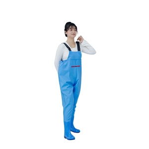 <span class=keywords><strong>Pantalon</strong></span> de pêche imperméable pour <span class=keywords><strong>femme</strong></span> avec bottes intégrées, combinaison de pêche une pièce, couleur unie pour la pêche sportive - Product Image 2