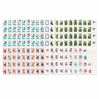 Meilleures ventes aux États-Unis en stock : Tuiles de Mahjong miniatures en acrylique avec logo personnalisé, jeu de Mahjong de voyage 4 joueurs, emballage personnalisé, écologique