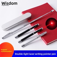 Bâton d'enseignement intelligent multifonction Conception télescopique Pointeur laser Antenne infrarouge Stylo LED rétractable pour sable interactif