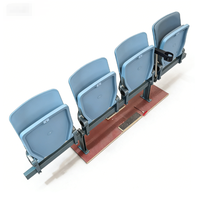 Siège de stade relevable en PP à assistance pneumatique, chaise de tribune pliable à amortissement silencieux, siège de stade VIP en plastique, chaise de stade ZS-QF01-L
