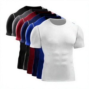Camisetas de compresión de manga corta para hombre, ropa deportiva, camiseta de culturismo, camisetas atléticas de secado rápido, entrenamiento de gimnasia, correr - Product Image 1