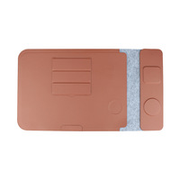 Support de téléphone multifonctionnel 4-en-1 avec recharge sans fil, sacoche pour ordinateur portable, support pour téléphones et ordinateurs portables 16 pouces/14 pouces, housse pour ordinateur portable