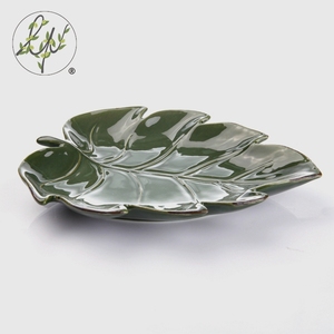 Piatti per la cena in foglia verde ecologici in porcellana decorati con belle stoviglie naturali piatto profondo in foglia di Banana per Hotel e ristoranti - Product Image 4