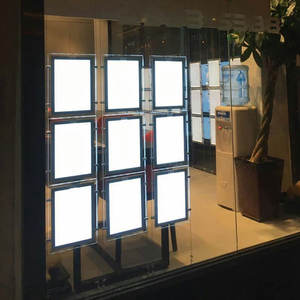 <span class=keywords><strong>Porte</strong></span>-panneaux publicitaires en acrylique pour <span class=keywords><strong>agence</strong></span> de voyage A2 A3 A4, montage mural, signalisation de vente au détail - Product Image 3