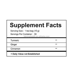 OEM/ODMプライベートラベルウコンジンジャーシナモンハーブティー自然健康ドリンク消化エネルギー & デトックス - Product Image 2