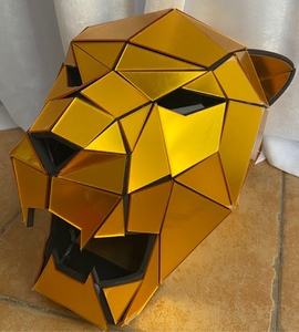 Stage Performance Wearable mirror leopard headgear animal cosplay hat mirror <span class=keywords><strong>cougar</strong></span> rabbit hat headdress for sale - Product Image 3