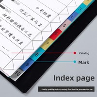 Modernas Páginas Divisoras de Índice Digital A4, Elegante Herramienta de Organización de Papel, Color Personalizado, Papel de Oficina de Alta Calidad Marca Ounan