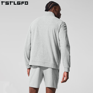 Abrigo deportivo personalizado para correr para hombre, ropa deportiva para gimnasio, talla grande, a prueba de viento, entrenamiento al aire libre, cremallera, chaquetas universitarias de invierno para hombre - Product Image 4