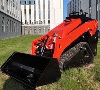 Chargeuse compacte à quatre roues motrices, mini-chargeuse sur chenilles, mini-pelle multifonctionnelle pour usage agricole et de construction, garantie 1 an