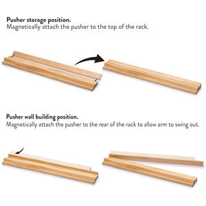 <span class=keywords><strong>Set</strong></span> Moderno di <span class=keywords><strong>Mahjong</strong></span> Americano con Supporti in Legno, Spintori Magnetici Dipinti, 166 Tessere per Intrattenimento Familiare (Legno) - Product Image 4