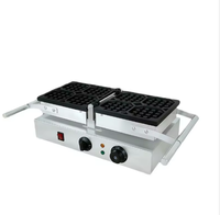 Wafflemei Gaufrier Commercial Carré Électrique 220V 1600W en Acier Inoxydable 4 Gaufres Antiadhésives Faciles à Nettoyer pour Restaurant et Snack-Bar