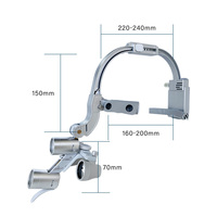 2.5X 3.5X loupes dentaires lampe LED pour grossissement loupes binoculaires 5W lumière dentiste phare chirurgical