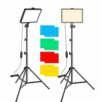 6 pouces 8 pouces Studio Lampe 4 Couleurs Filtre En Direct Streaming Beauté Photo Selfie Prise De Vue Photographie LED Remplir La Lumière À Écran Plat